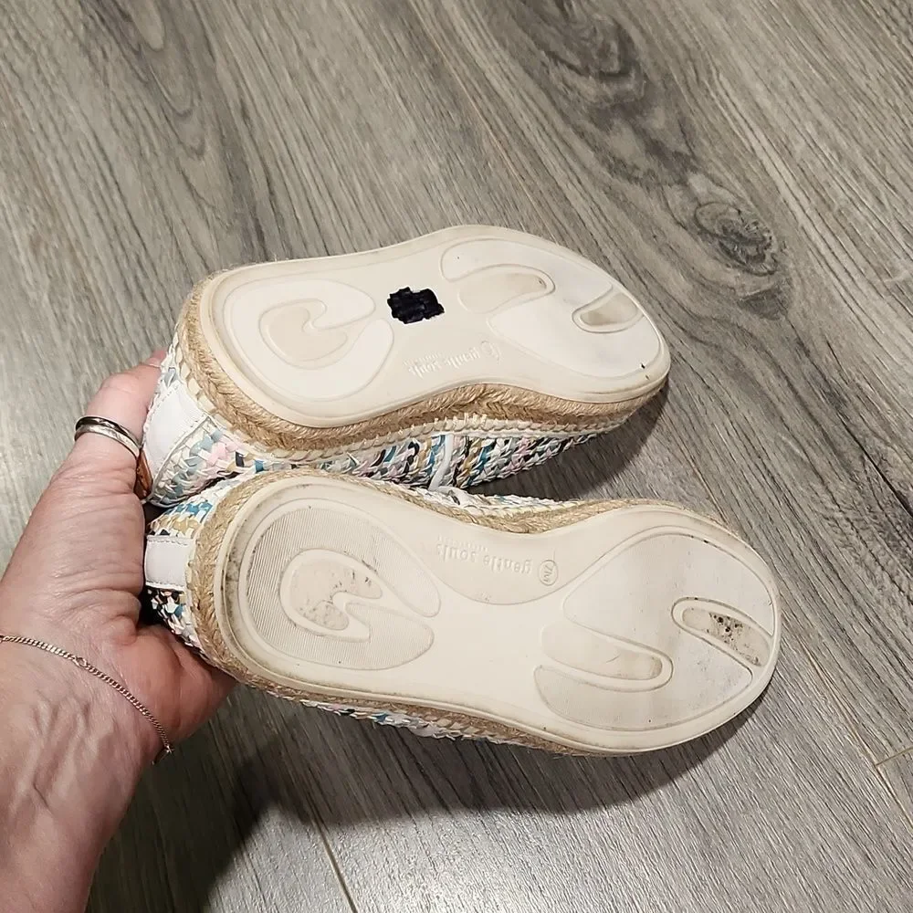 Gentle Soul By Kenneth Cole Pastel Woven Lizzy A-Line Espadrille Loafers